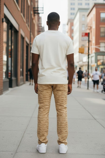 Men's Slim Fit Stretch Khaki Jeans