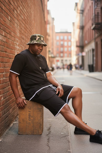 Men's Short Sleeve Shorts Set