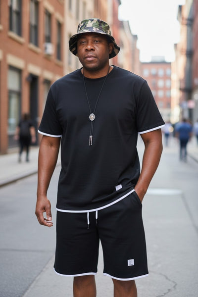 Men's Short Sleeve Shorts Set