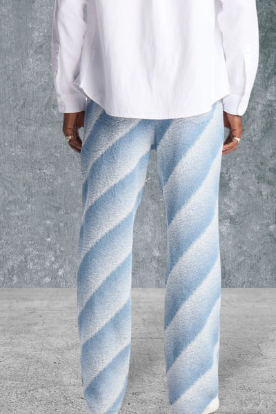 Men's Straight Faded Lines Pant