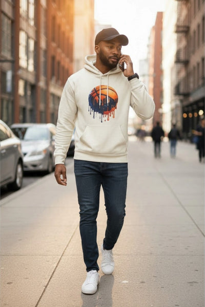 Men's BasketBall Graphic Long Sleeve Lightweight Polyester Hoodie