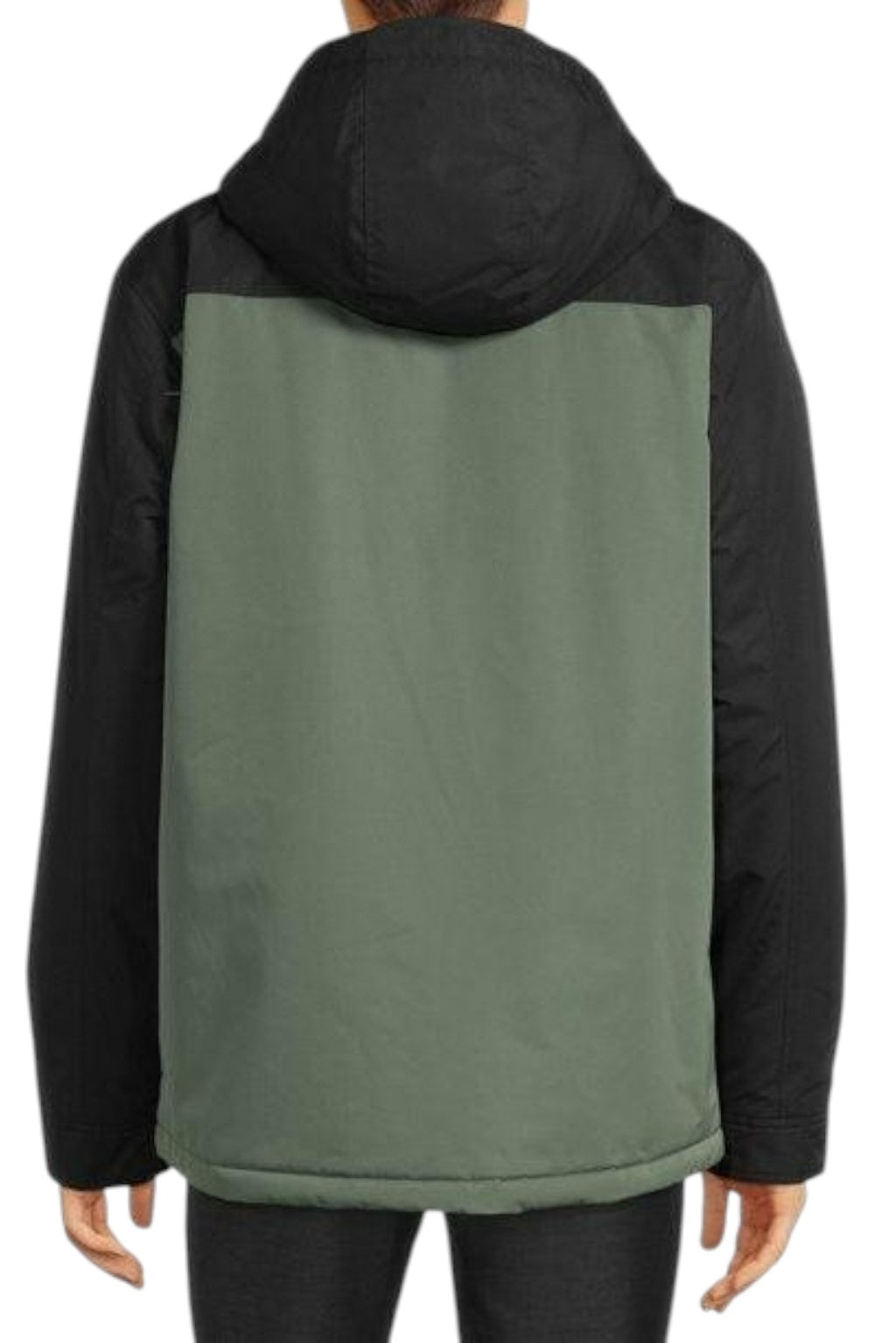 Men's green and black hooded Jacket
