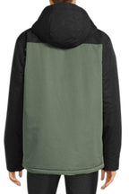 Men's green and black hooded Jacket