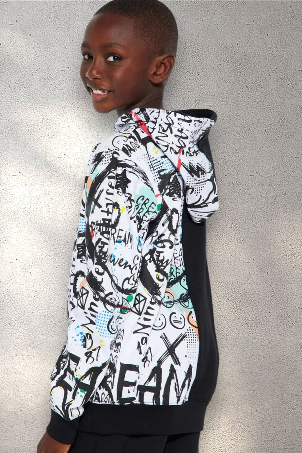 Boy's Pullover Newspaper Hoodie