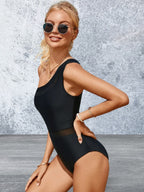 Single Shoulder One-Piece Swimwear