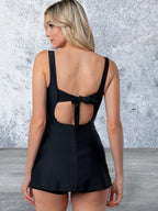 White Birch Tie Back Swim Dress