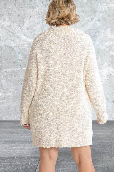 Plus Size Long Sleeve Sweater Dress