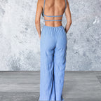 Sleeveless Cut-Out Wide Leg Jumpsuit