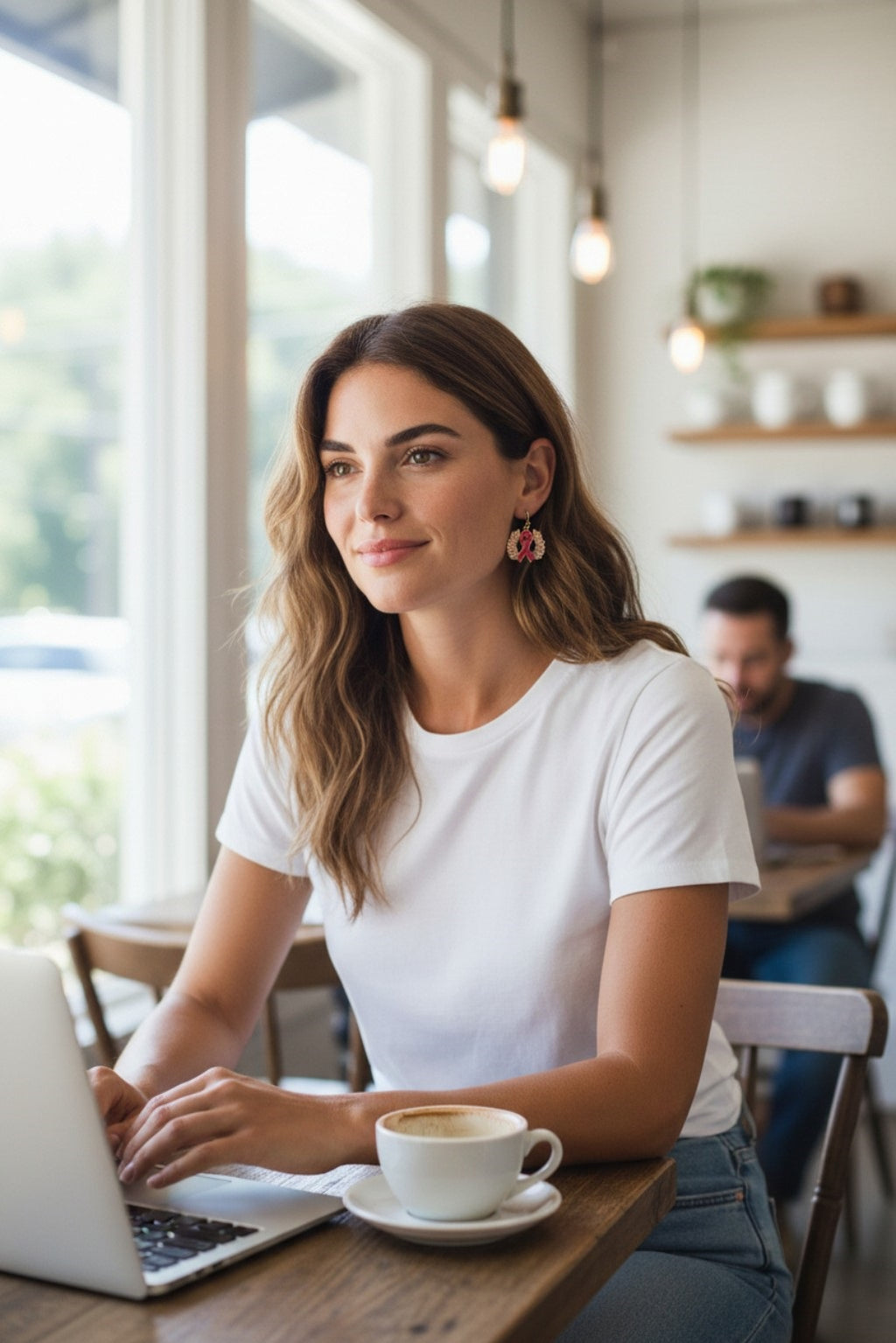 Handmade Cancer Awareness Earrings