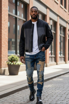 Men's Skinny denim Patch Jean