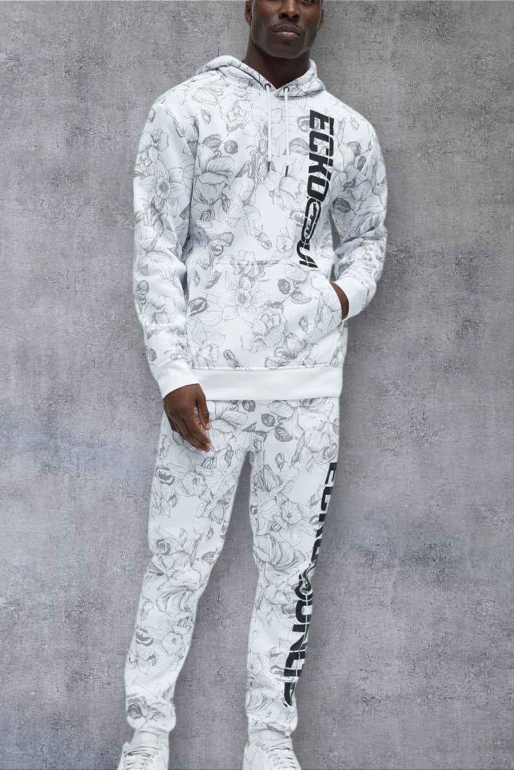 Men's Ecko Unltd White Long sleeve Hoodie