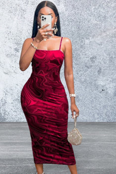 Backless Spaghetti Strap Sleeveless Maxi Dress