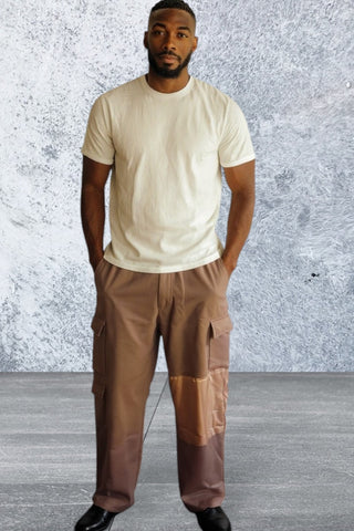 Men's 6 Pockets Elastic waist Cargo Sweatpants
