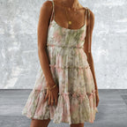 Sleeveless Square Neck Light Weight Mini Cami Dress