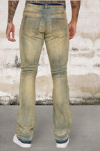 Men's Stacked Skinny Flared Fit Jeans