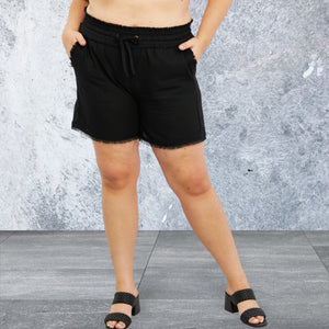 Zenana Seaside Full Size Linen Shorts