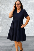 KIRUNDO Eyelet Summer Short Sleeve Dresses With Pockets