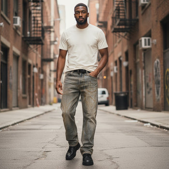 Men's Baggy Jeans with Pockets