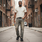 Men's Baggy Jeans with Pockets