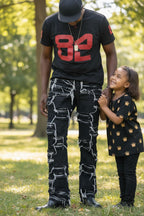 Men's Straight Leg Black Denim Jeans