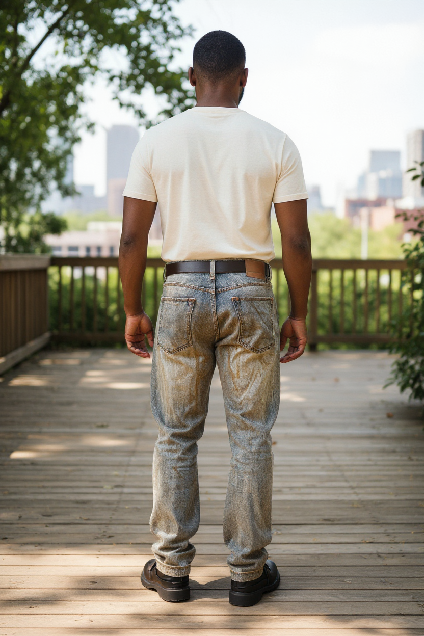 Men's Baggy Jeans with Pockets