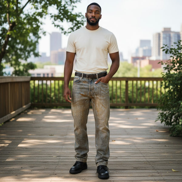 Men's Baggy Jeans with Pockets