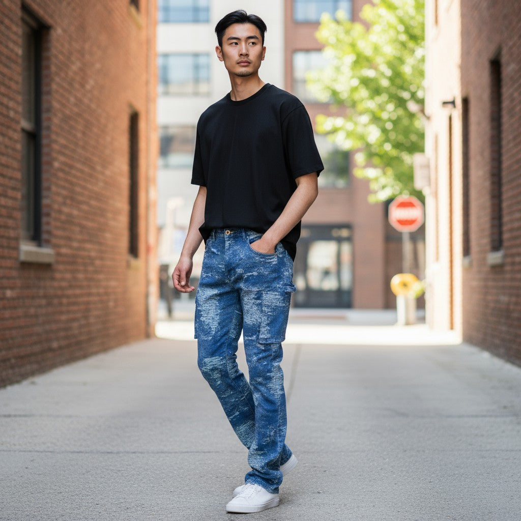 Men's Slim Flare Carpenter Jeans