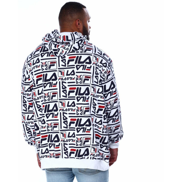 Mens all over print big and tall hoodie
