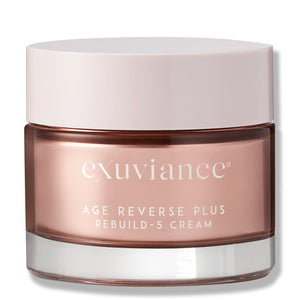 EXUVIANCE AGE REVERSE + Rebuild-5 Antiaging Moisturizer Cream with Shea Butter, Glycerin, Vitamin E, Peony Botanical, PHA, Aminofil, and MicroDiPeptide229, 1.7 oz