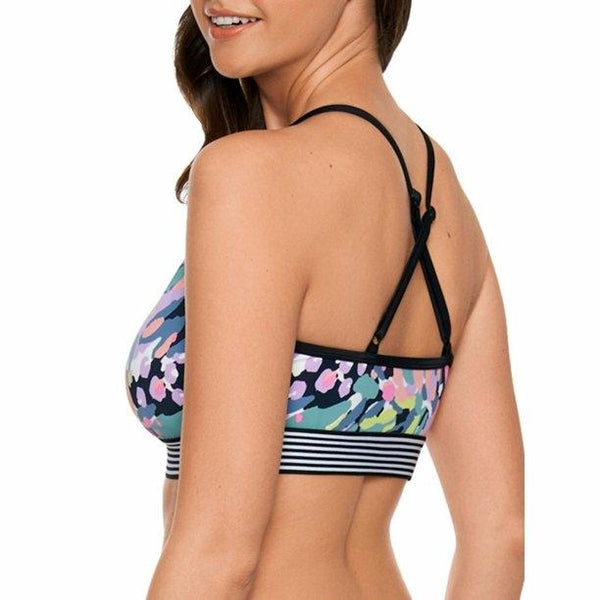 Women's cross back bikini swimsuit top