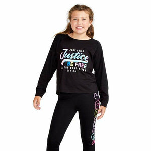 Girls long sleeve graphic top