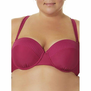 Plus size solid swimsuit top